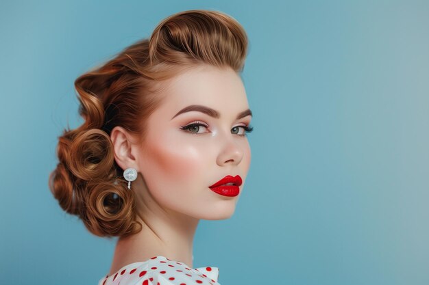 woman-in-victory-rolls-hairstyle